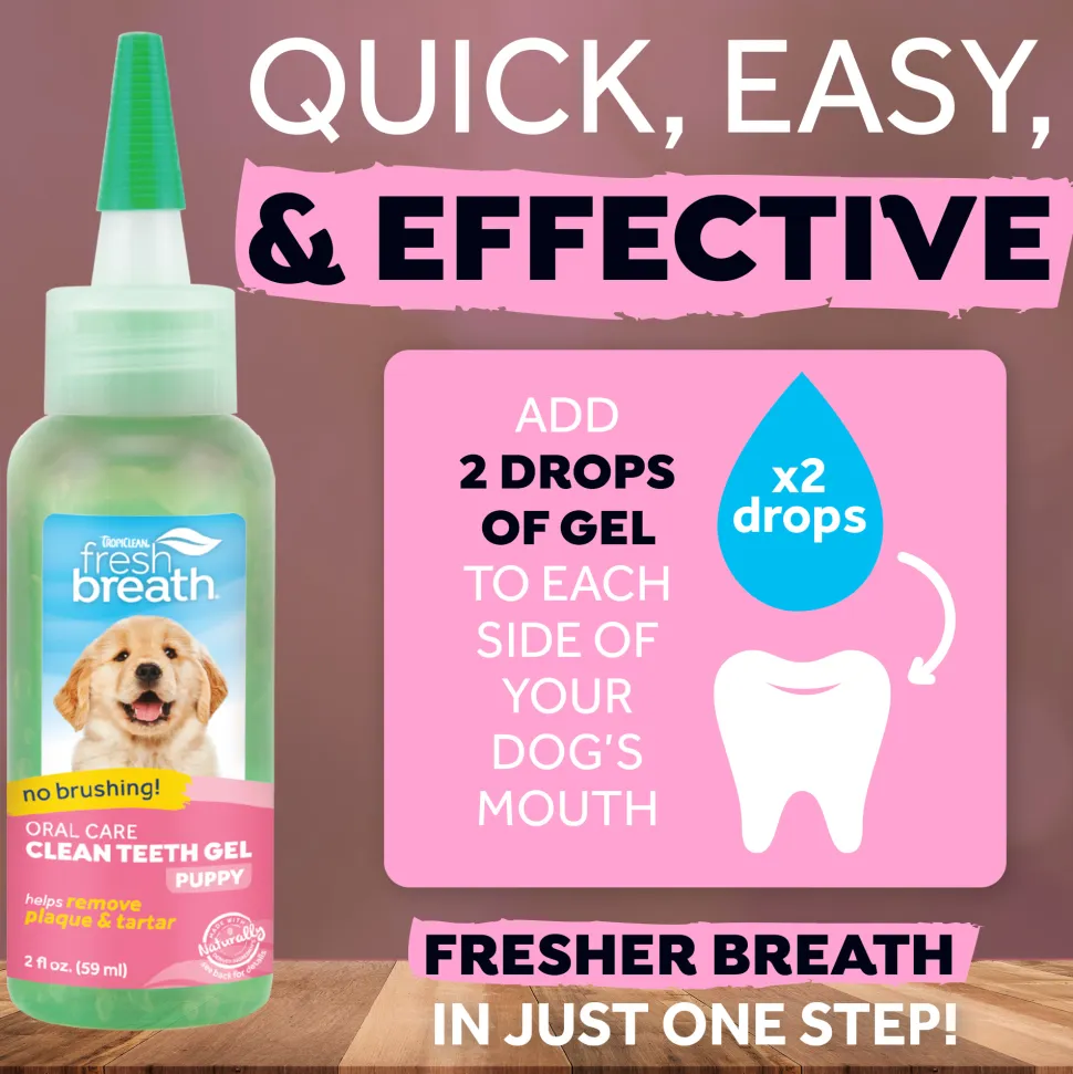 TropiClean - Fresh Breath Puppy Clean Teeth Gel