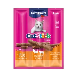 Vitakraft Cat Stick Mini - Kalkoen & Lam