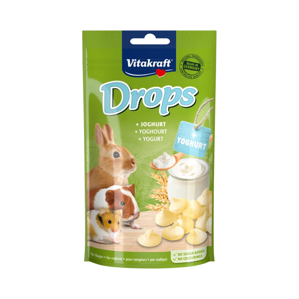 Vitakraft Drops Konijn & Knaagdier - Yoghurt