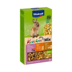 Vitakraft Kräcker Trio-Mix Konijn - Bosbessen, Honing & Popcorn