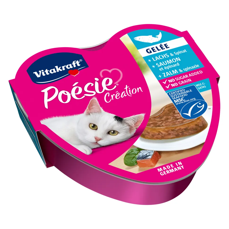 Vitakraft Poésie Zalm & Spinazie in Gelei
