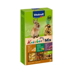 Vitakraft Trio-Mix Konijn Popcorn, Groente & Noot