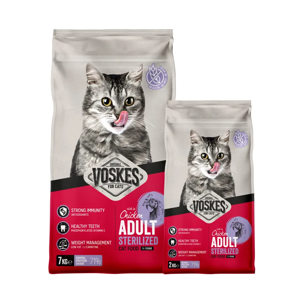 Voskes Adult Sterilized Kattenvoer - Kip