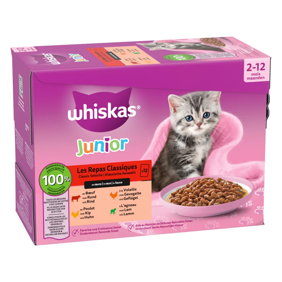 Whiskas Junior Natvoer - Classic