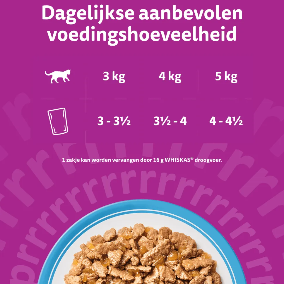 Whiskas 7+ Natvoer - Vis Selectie in Gelei