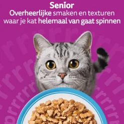Whiskas 7+ Natvoer - Vis Selectie in Gelei