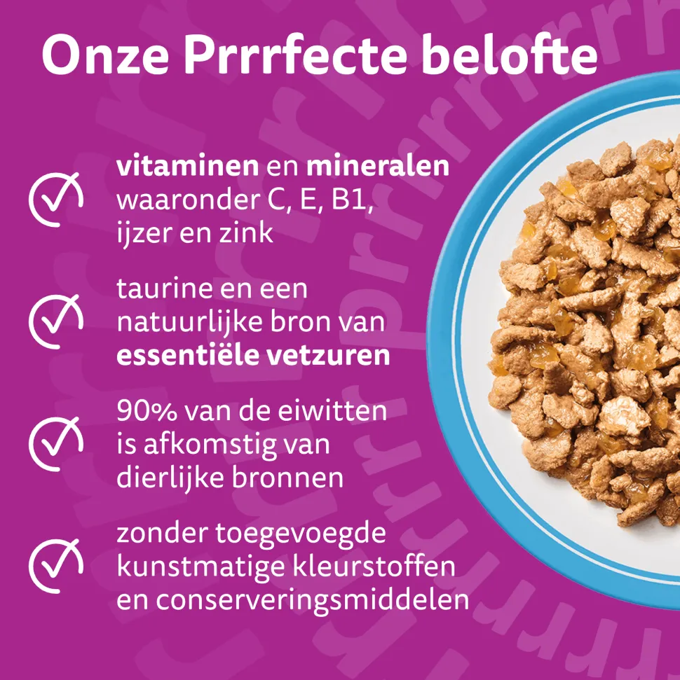 Whiskas 7+ Natvoer - Vis Selectie in Gelei