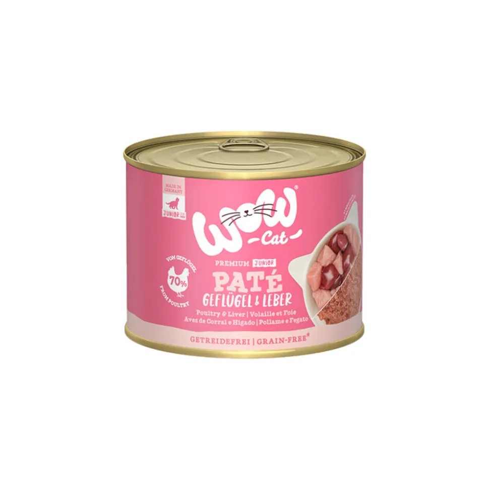 WOW Cat Wet Junior - Gevogelte & Lever