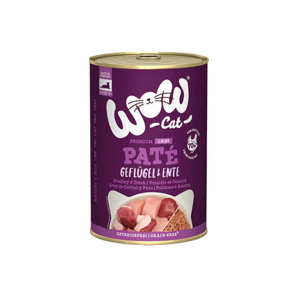 WOW Cat Wet Senior - Gevogelte & Eend
