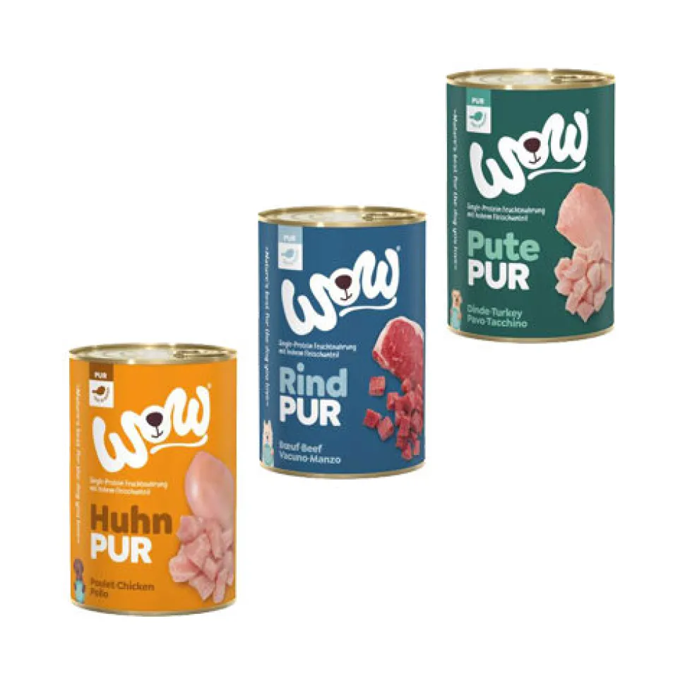 WOW! PUUR 100% Hondenvoer - Blik