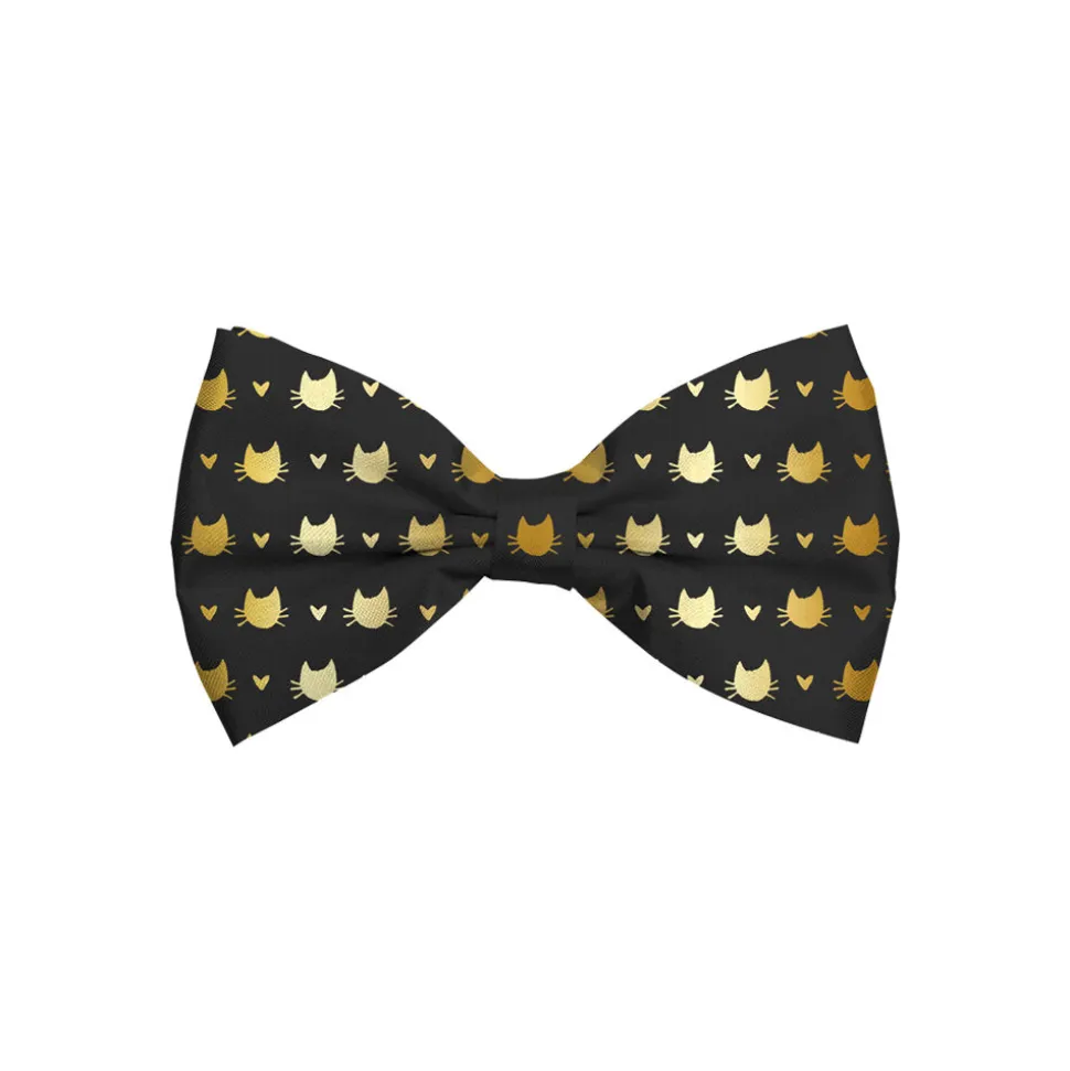 Xmas Bow Tie Black voor katten S