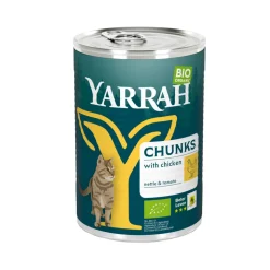 Yarrah - Natvoer Kat Blik Chunks met Kip Bio
