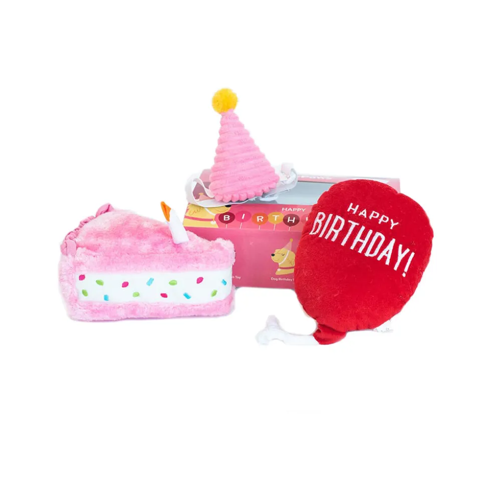 ZippyPaws Pup Birthday Box Pink